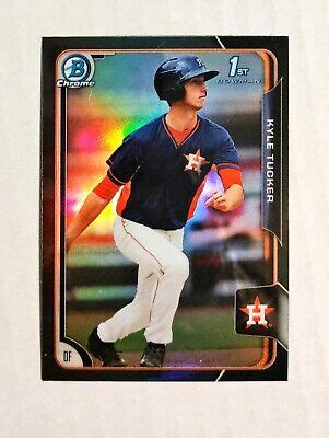 Kyle Tucker 2015 Bowman Chrome RC 75 1st Prospect BLACK REFRACTOR Asia