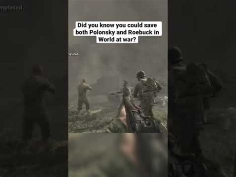 Did You Know You Could Save Both Polonsky And Roebuck In Call Of Duty