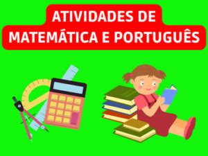 atividades de matemática e português Atividades para a Educação