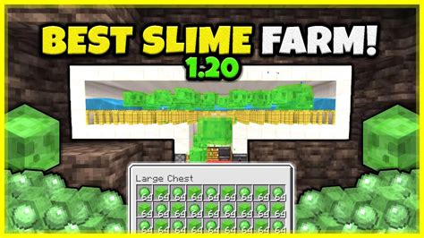 BEST SLIME FARM EVER VERY FAST In Minecraft Bedrock 1 20 YouTube