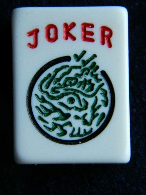 Rare Tri Color Mah Jongg Jong Joker Tile Lot X Ebay