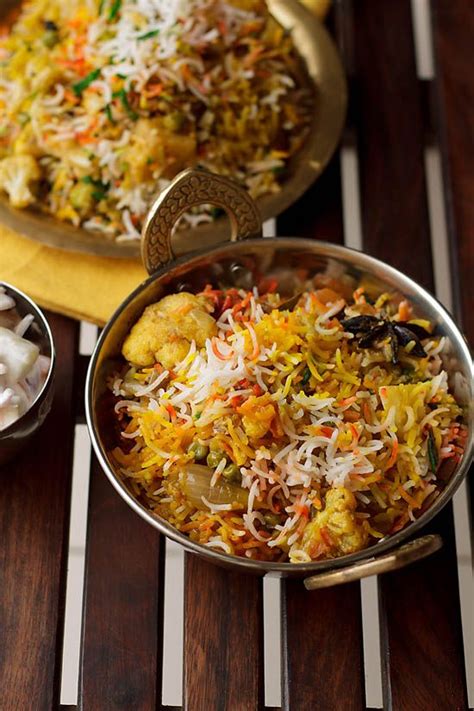 Hyderabadi Vegetable Biryani Recipe How To Make Vegetable Biryani