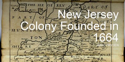 New Jersey Colony Founded In 1664