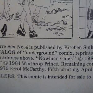 Bizarre Sex Comic 4 Fifth Printing April 1984 Etsy