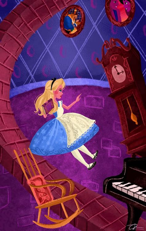 Illustrationsbydil In 2024 Disney Alice Alice In Wonderland Illustrations Disney Art