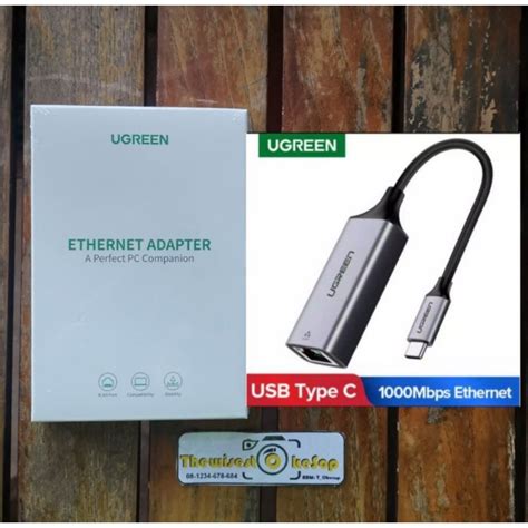 Jual Ugreen Usb C Ethernet Adapter Usb Type C To Rj45 Lan 50737 Ori