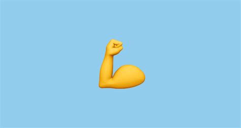 Flexed Biceps Emoji On Apple Ios