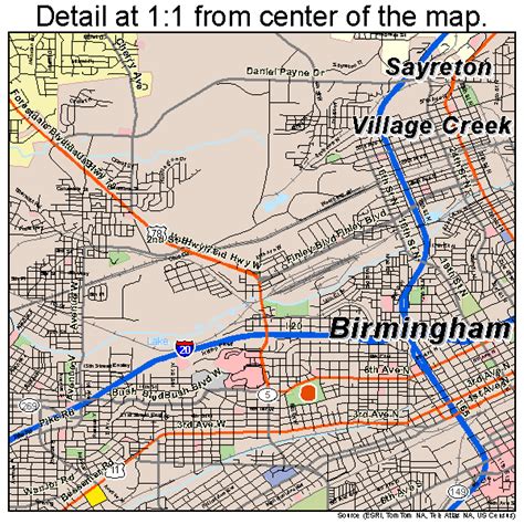 Birmingham Alabama Zip Code Map Map