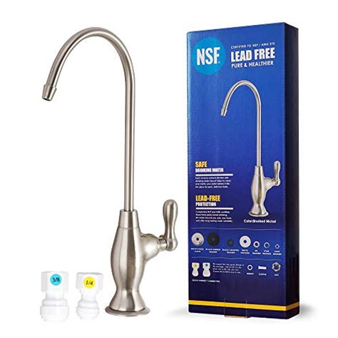 Nsf Certification Lead Free Water Filtration Reverse Osmosis Faucet Brushed Nickel Advanced Ro