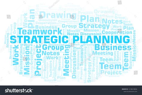 Strategic Planning Word Cloud Stock Illustration 1218619834 Shutterstock