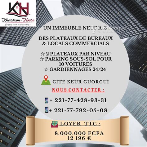 Immeubles Location immeuble cité Keur Gorgui au Sénégal CoinAfrique