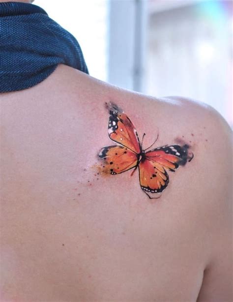 30 Stunning Watercolor Butterfly Tattoos