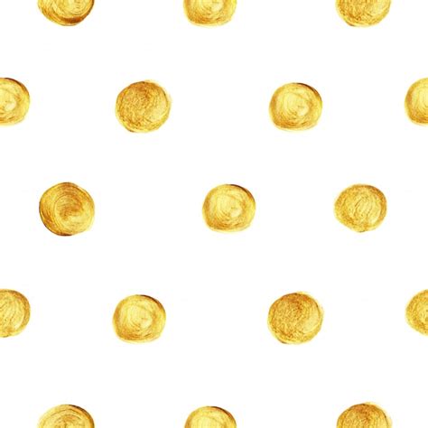 Premium Vector Golden Polka Dot Glitter Pattern Seamless