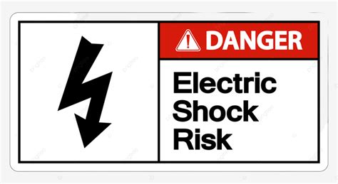 Danger Choc Lectrique Symbole Risque Signe Blanc Fond Png Mort