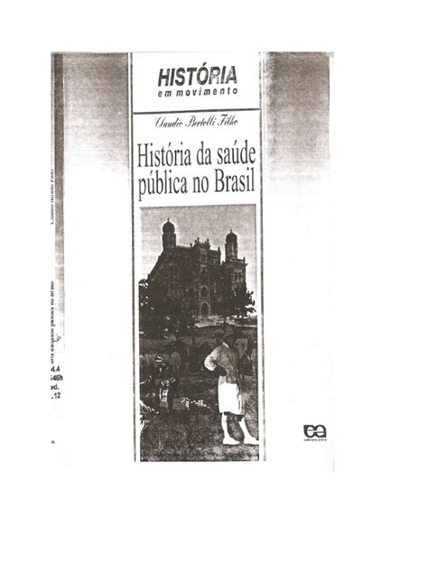 História Da Saúde Pública No Brasil Claudio Bertolli Filho Pdf