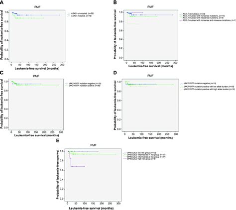 Leukemia Free Survival In Pmf Patients N Notes A Lfs