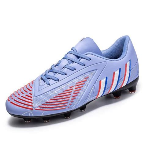 Hommes Plus Size Stripe PU Waterproof Chaussures De Football