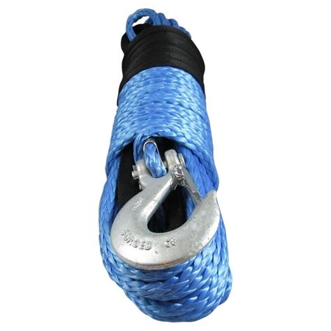 10mm X 45m Dyneema Sk78 Winch Rope Hook Synthetic Recovery Offroad