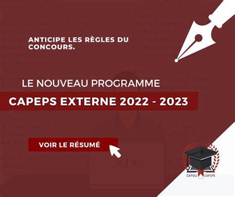 Le Programme Du Capeps Capeps Capoucapeps