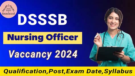 DSSSB Nursing Officer Recruitment 2024 DSSSB Nursing Officer