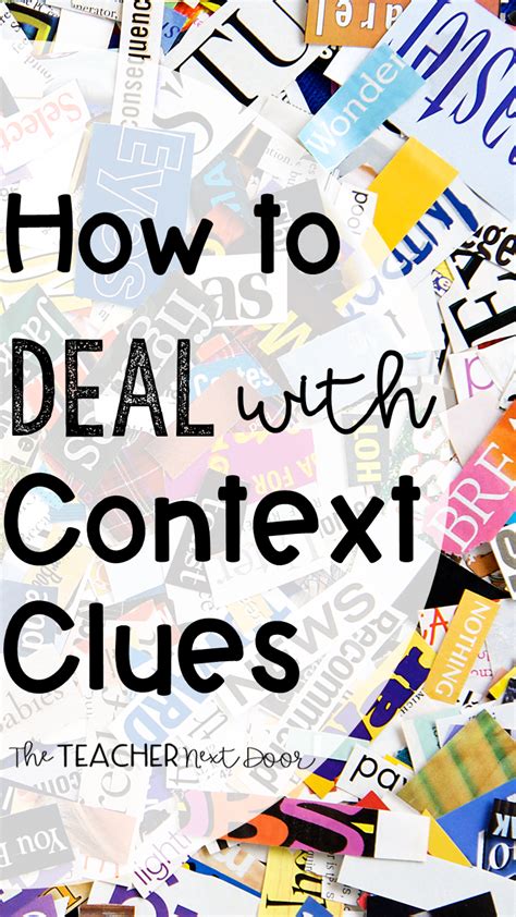 How To Deal With Context Clues The Teacher Next Door Reading Comprehension Strategies