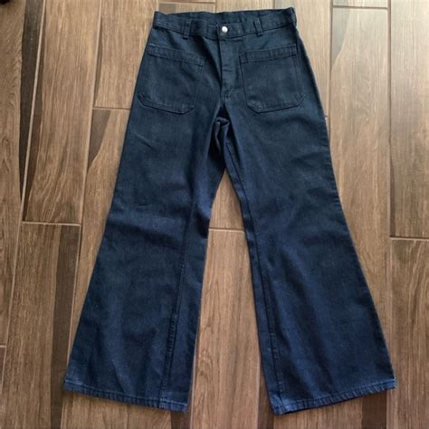 Seafarer Dungaree Jeans Vtg Mens Seafarer Dungarees Denim Bell