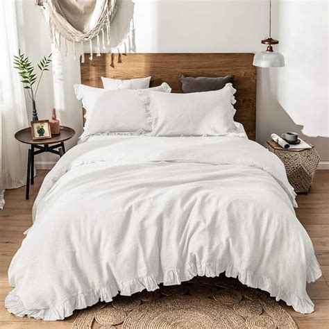 Amazon Simple Opulence Washed Linen Duvet Cover Set Pieces