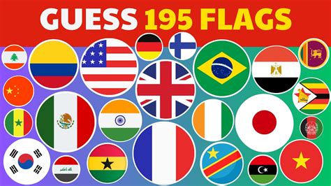 Guess All 195 Flags Of The World In 3 Seconds 🚩🌎 Easy Medium Hard