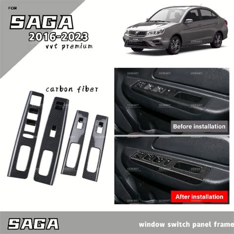 Vemart Proton Saga Vvt Premium 2016 2022 Carbon Fiber Window Switch