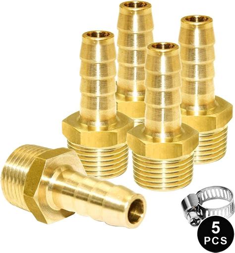 Amazon Pcs Barb X Npt Female Brass Fitting Hose Barb