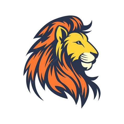 Premium Vector Lion Mascot Logo Concept Vector Illustration Cartoon