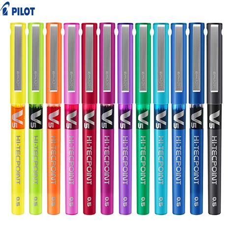 Pcs Pilot V Hi Tecpoint Mm Extra Fine Pure Liquid Ink