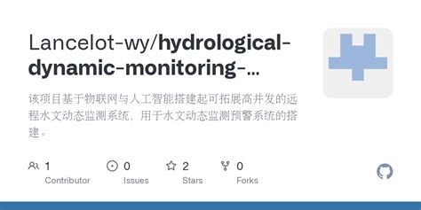 Github Lancelot Wy Hydrological Dynamic Monitoring And Early Warning