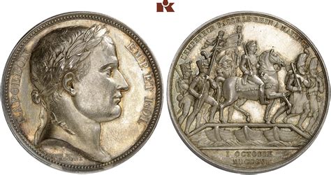 Napoléon I 1804 1814 1815 Silbermedaille 1806 spätere Prägung Slg