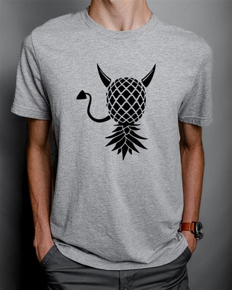 Upside Down Swinger Pineapple Devil Horns And Tail Shirt Sweatshirt