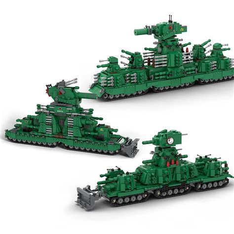 MOC Military Type KV44 Armored vehicles Main Battle Tank Model Building ...