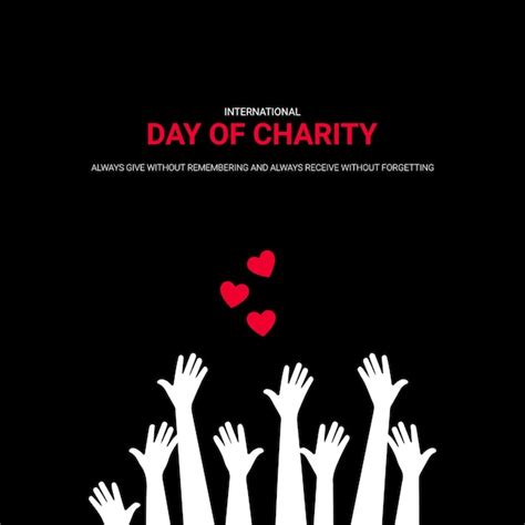 Premium Vector International Day Of Charity Free Vector