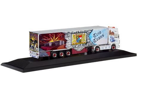 Herpa Scania R TL Kühlkoffer Sattelzug Trio Trans Power Eagle 121965