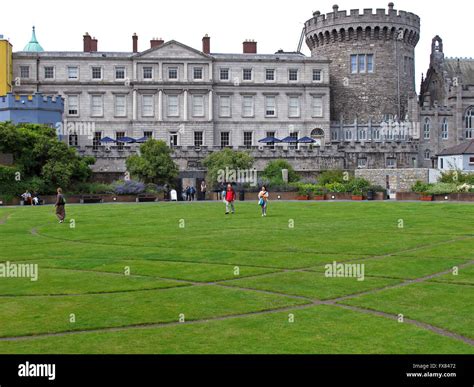 Dublin Castle Gardens and tower Garda Museum and Archives, Dublin city ...