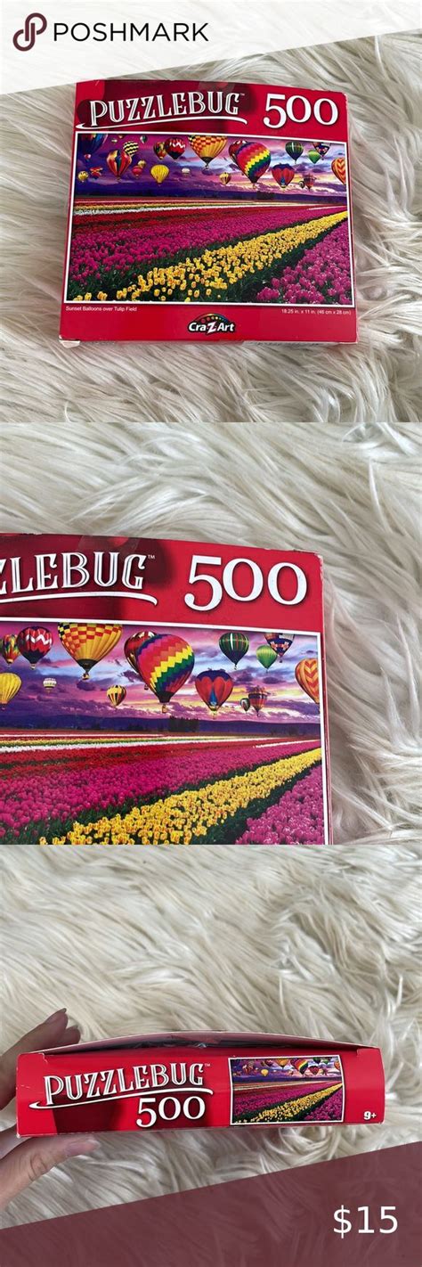 Cra Z Art Puzzle Bug Colorful Piece Hot Air Balloon Pver Tulip