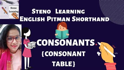 Consonant Table In Shorthand Pitman English Shorthand Consonants