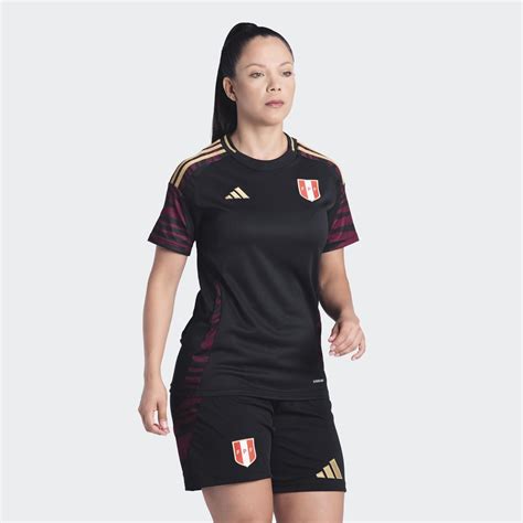 Ripley CAMISETA FÚTBOL MUJER ADIDAS IQ2448 PERÚ 2024 NEGRO