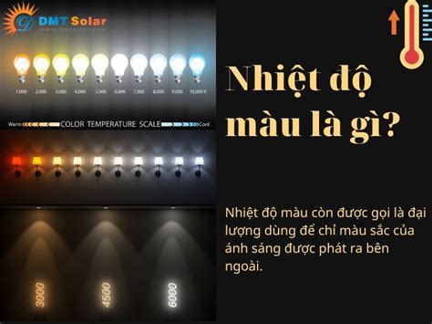 Nhiệt độ màu kelvin là gì Bảng nhiệt độ màu ánh sáng đèn led