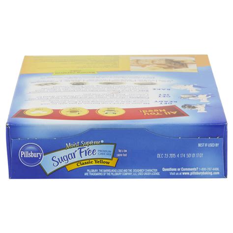 Pillsbury Sugar Free Yellow Cake Mix 16 Oz Mixes Meijer Grocery