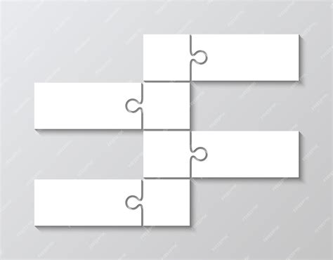 Gráfico De Información De Rompecabezas Con 8 Piezas Pasos Partes Del Diagrama De Proceso