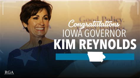 Rga Congratulates Iowa Governor Kim Reynolds On Winning A Full Term