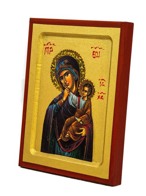 Virgin Mary Icon Panagia Paramythia Handmade Greek Orthodox Icon Mother Of God Byzantine Art