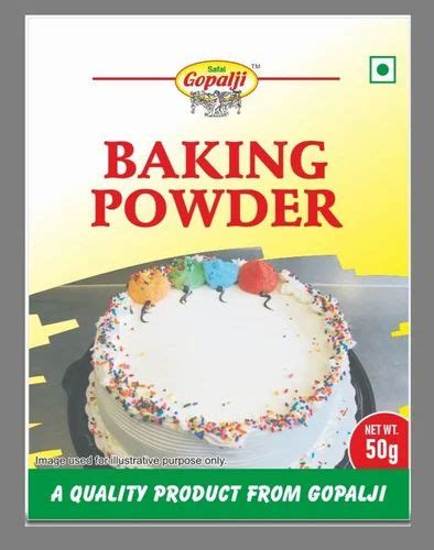 White Natural Safal Gopalji Baking Powder For Bakery Packaging Size