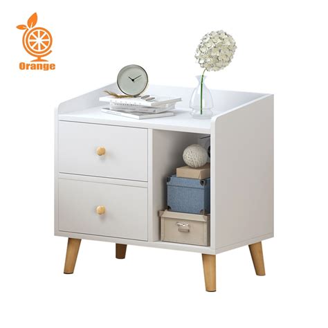 Jual ORANGE Bedside Table Meja Nakas 43cm Meja Nakas Kamar Tidur Meja