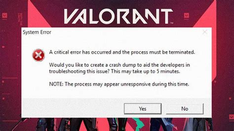 FIX Valorant Critical Error Has Occurred Process Must Be Terminated